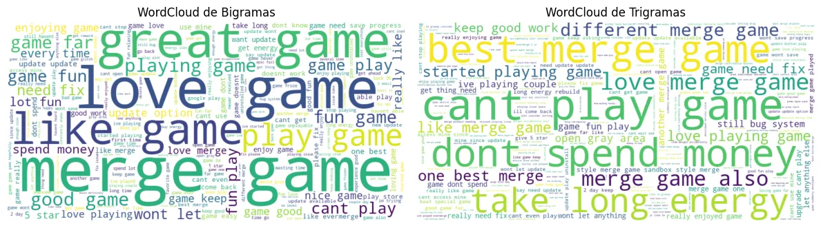 Epic Merge: nubes de palabras de bigramas y trigramas
