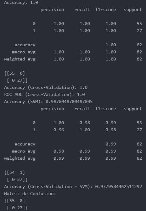 Epic Merge: informes de clasificación y matrices de confusión de los modelos